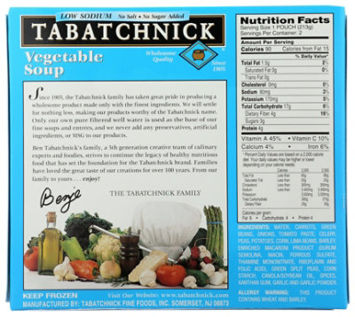 Tabatchnick Frozen Soup Vegetable Salt Free - 15 Oz - Image 5