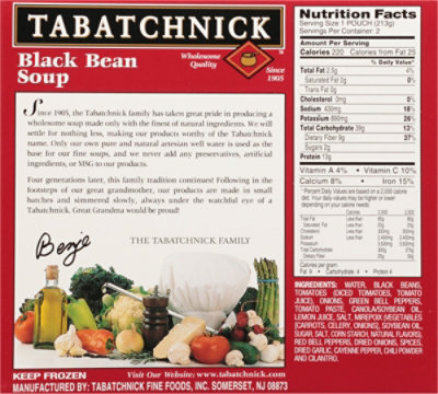 Tabatchnick Black Bean Soup - 15 Oz - Image 6