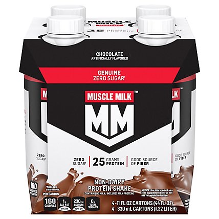 MUSCLE MILK Protein Shake Non Dairy Chocolate - 4-11 Fl. Oz. - Image 3