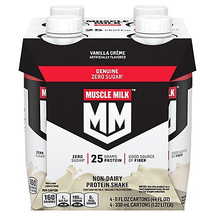Muscle Milk Vanilla Creme Dietary Supplement Protein Shake - 4-11 Fl. Oz. - Image 2