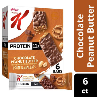 Special K Protein Bars Meal Replacement Chocolate Peanut Butter 6 Count - 9.5 Oz