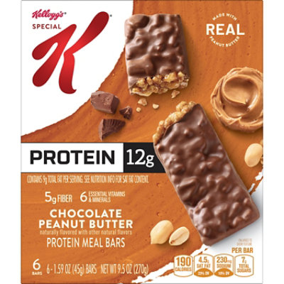 Special K Protein Bars Meal Replacement Chocolate Peanut Butter 6 Count - 9.5 Oz - Image 5