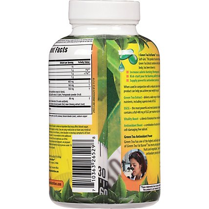 Applied Nutrition Green Tea Liquid Soft-Gels Fat Burner Maximum Strength Fast-Acting - 90 Count - Image 5