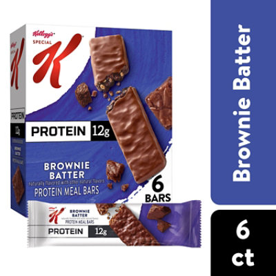 Kelloggs Special K Protein Meal Bars Brownie Batter 12g Protein Snacks 6 Count - 9.5 Oz - Image 1