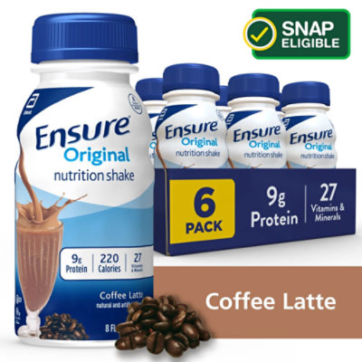 Ensure Original Nutrition Shake Ready To Drink Coffee Latte - 6-8 Fl. Oz.