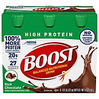 BOOST High Protein Nutritional Drink Rich Chocolate - 6-8 Fl. Oz. - Image 1