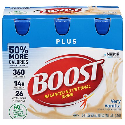 BOOST Plus Nutrional Drik Very Vanilla - 6-8 Fl. Oz. - Image 3