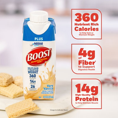 BOOST Plus Nutrional Drik Very Vanilla - 6-8 Fl. Oz. - Image 3