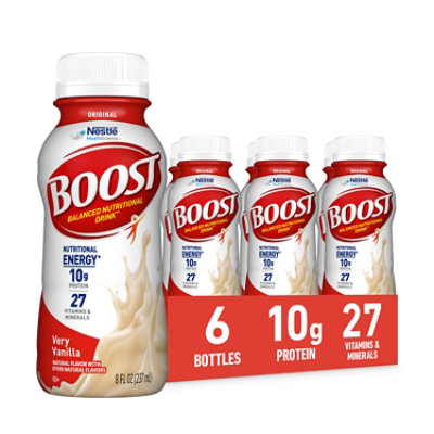 BOOST Original Nutritional Drink Very Vanilla - 6-8 Fl. Oz.