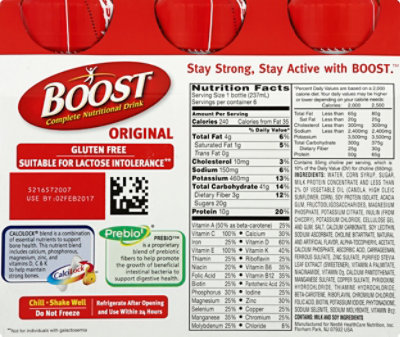 BOOST Original Nutritional Drink Very Vanilla - 6-8 Fl. Oz. - Image 3