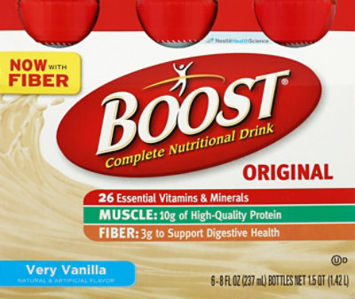 BOOST Original Nutritional Drink Very Vanilla - 6-8 Fl. Oz. - Image 2