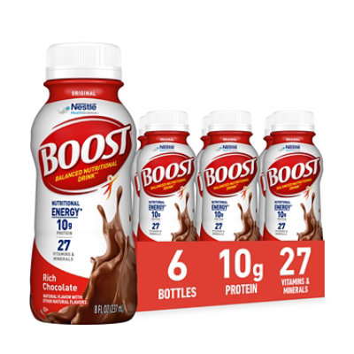 BOOST Original Nutritional Drink Rich Chocolate - 6-8 Fl. Oz.