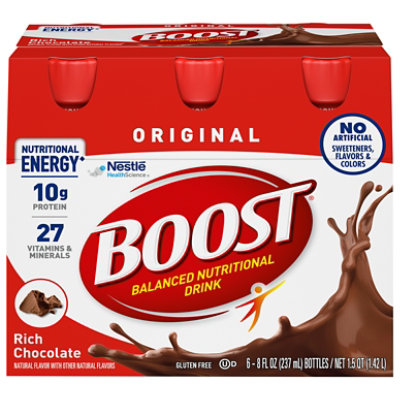 BOOST Original Nutritional Drink Rich Chocolate - 6-8 Fl. Oz. - Image 3