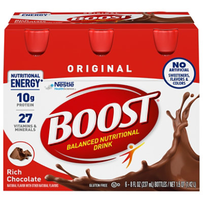 BOOST Original Nutritional Drink Rich Chocolate - 6-8 Fl. Oz.