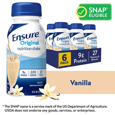 Ensure Original Nutrition Shake Ready To Drink Vanilla - 6-8 Fl. Oz. - Image 1