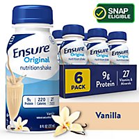 Ensure Original Nutrition Shake Ready To Drink Vanilla - 6-8 Fl. Oz. - Image 1