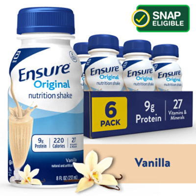 Ensure Original Nutrition Shake Ready To Drink Vanilla - 6-8 Fl. Oz.