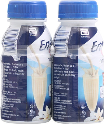 Ensure Plus Nutrition Shake Ready To Drink Vanilla 6-8 Fl. Oz. - Image 1