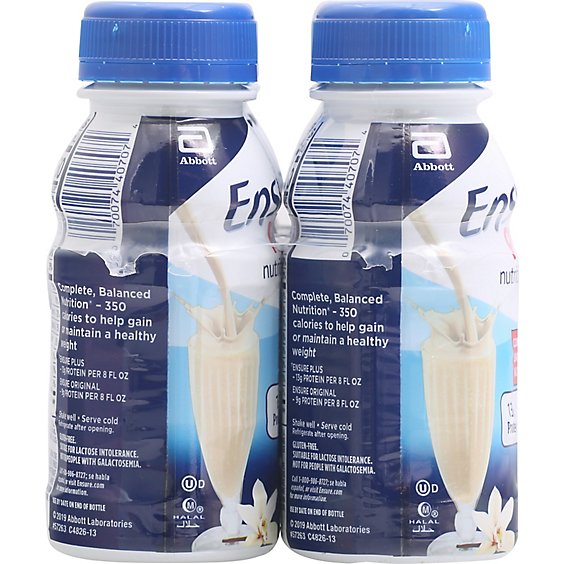 Ensure Plus Nutrition Shake Ready To Drink Vanilla 6-8 Fl. Oz.