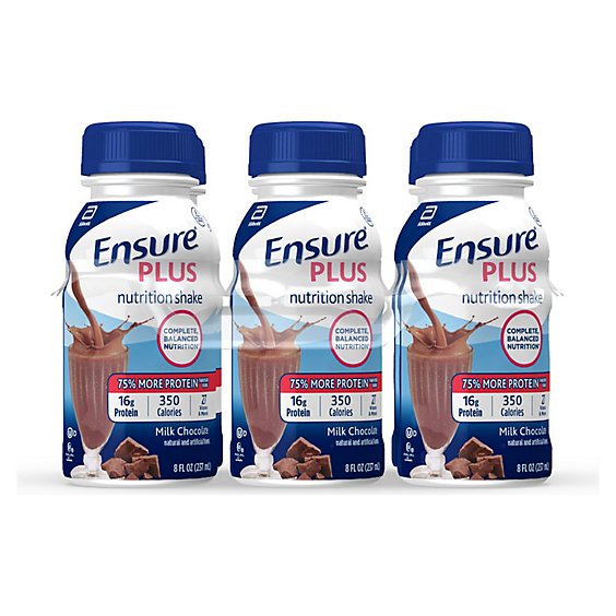 Ensure Plus Nutrition Shake Ready To Drink Milk Chocolate 6-8 Fl. Oz.