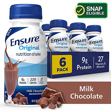 Ensure Original Nutrition Shake Ready To Drink Milk Chocolate - 6-8 Fl. Oz.