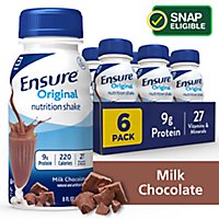 Ensure Original Nutrition Shake Ready To Drink Milk Chocolate - 6-8 Fl. Oz. - Image 1