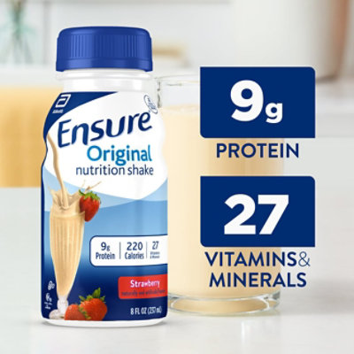 Ensure Original Nutrition Shake Ready To Drink Strawberry - 6-8 Fl. Oz. - Image 5