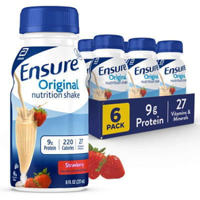 Ensure Original Nutrition Shake Ready To Drink Strawberry - 6-8 Fl. Oz. - Image 2