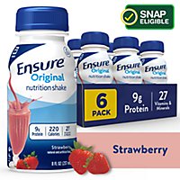 Ensure Original Nutrition Shake Ready To Drink Strawberry - 6-8 Fl. Oz. - Image 1