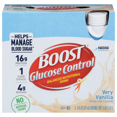 BOOST Glucose Control Nutritional Drink Very Vanilla - 6-8 Fl. Oz.