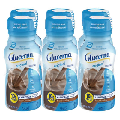 Glucerna Diabetes Nutritional Shake Ready To Drink Rich Chocolate - 6-8 Fl. Oz. - Image 3
