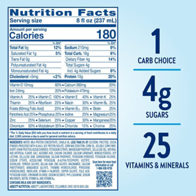 Glucerna Diabetes Nutritional Shake Ready To Drink Rich Chocolate - 6-8 Fl. Oz. - Image 4