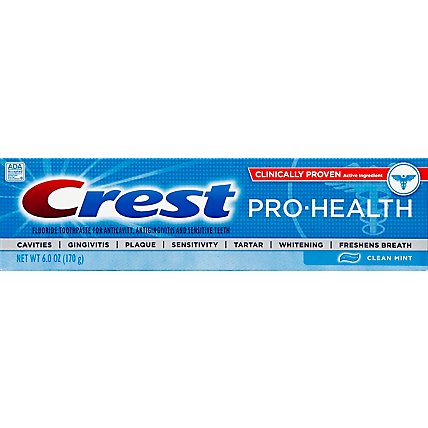 Crest Pro-Health Toothpaste Fluoride Anticavity Clean Mint - 6 Oz - Image 2