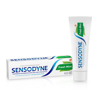 Sensodyne Toothpaste Maximum Strength with Fluoride Fresh Mint - 4 Oz - Image 1