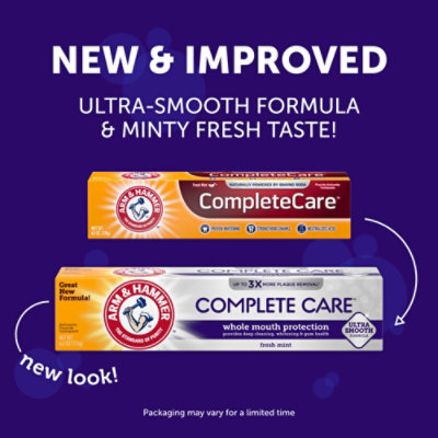 ARM & HAMMER Complete Care Toothpaste Fresh Mint Flavor Whole Mouth Protection Tube - 6 Oz - Image 2