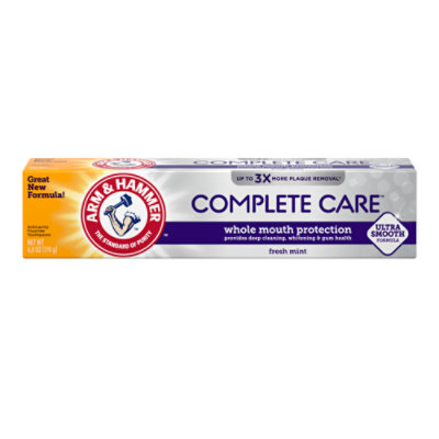 ARM & HAMMER Complete Care Toothpaste Fluoride Anticavity Fresh Mint Flavor - 6 Oz
