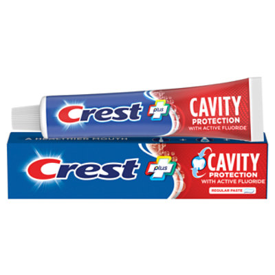 Crest Toothpaste Fluoride Anticavity Cavity Protection Regular Paste - 8.2 Oz