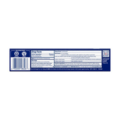 ARM & HAMMER Advanced White Extreme Clean Mint Whitening Fluoride Toothpaste - 6 Oz - Image 5
