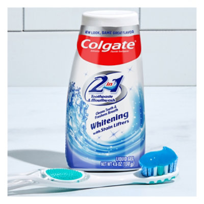 Colgate 2in1 Whitening Toothpaste Gel and Mouthwash - 4.6 Oz - Image 3