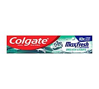 Colgate Max Fresh Toothpaste with Mini Breath Strips Clean Mint - 6 Oz