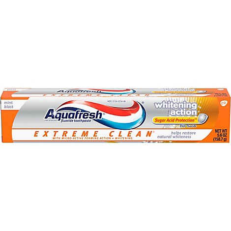 Aquafresh Toothpaste Extreme Clean Whitening - 5.6 Oz