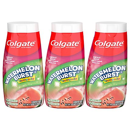 Colgate 2in1 Kids Toothpaste & Anticavity Mouthwash Watermelon Burst - 4.6 Oz  - Image 2