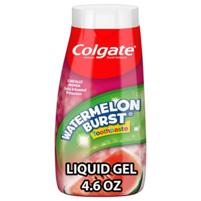 Colgate 2in1 Kids Toothpaste & Anticavity Mouthwash Watermelon Burst - 4.6 Oz  - Image 1