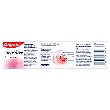 Colgate Sensitive Maximum Strength Whitening Toothpaste Mint - 6 Oz - Image 5