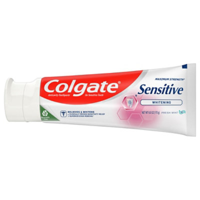 Colgate Sensitive Maximum Strength Whitening Toothpaste Mint - 6 Oz - Image 5