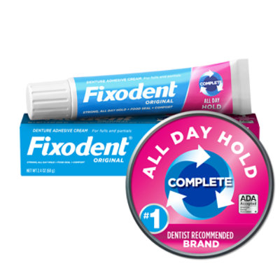 Fixodent Original Secure Denture Adhesive - 2.4 Oz - Image 1