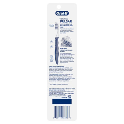 Oral-B Pulsar Expert Clean Battery Powered Toothbrush Soft - Each - Image 8