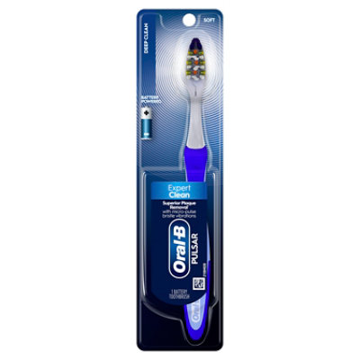 Oral-B Pulsar Expert Clean Battery Powered Toothbrush Soft - Each - Image 7