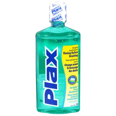 Plax Plaque Loosening Rinse Advanced Formula Softmint Flavor - 24 Fl. Oz. - Image 3