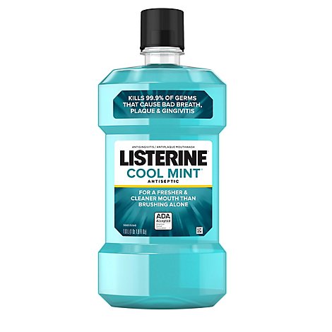 LISTERINE Mouthwash Antiseptic Cool Mint - 1 Liter